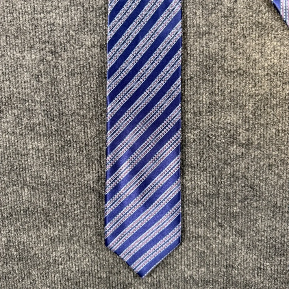 Stefano Ricci Purple Blue Floral Silk Men Tie 3.5